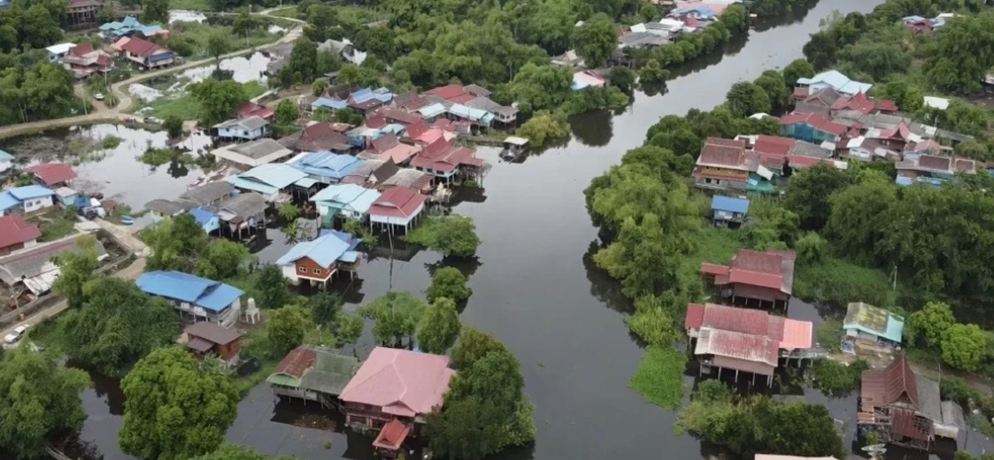 Ini Penampakan Banjir Parah di 223 Desa di Ayutthaya Thailand