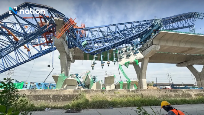 Derek Jembatan Layang Ambruk di Thailand, Enam Orang Tewas