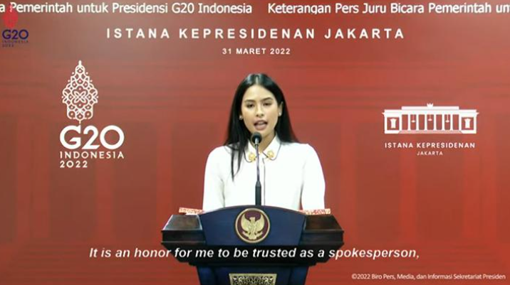 Kominfo Tunjuk Artis Maudy Ayunda Jadi Juru Bicara Pemerintah untuk Presidensi G20