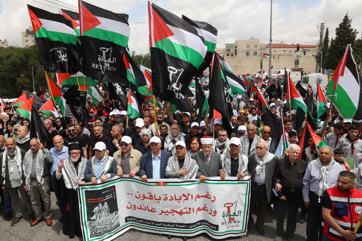 Palestina Peringati 77 Tahun Pengusiran 750 Ribu Warga Palestina oleh Israel