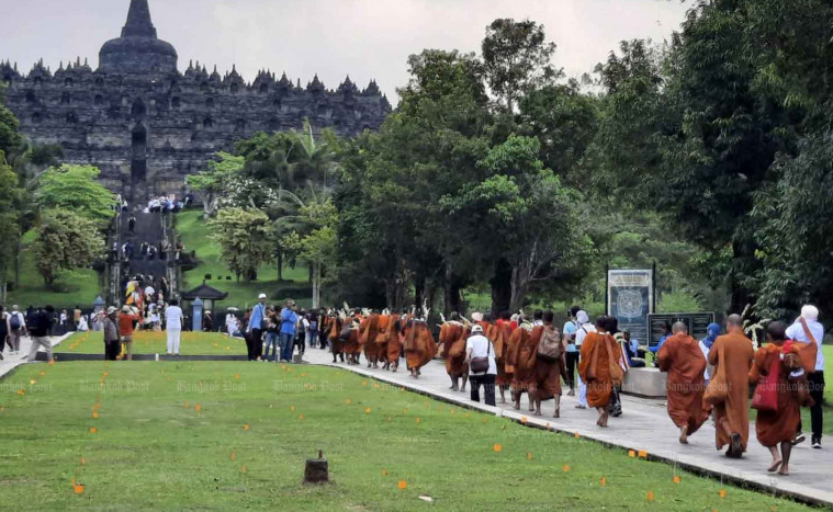 36 Biksu Thudong Thailand Puji 'Persatuan dalam Keberagaman' di Indonesia